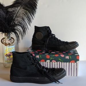 All Black Converse
